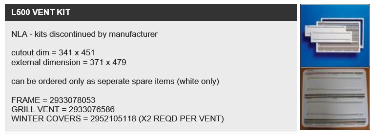 L500 VENT SYSTEM  (371mm x 479mm)