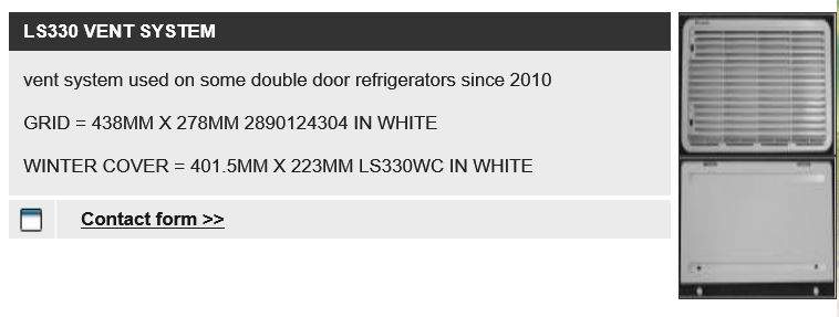 LS330 VENT SYSTEM (438mm x 278mm)