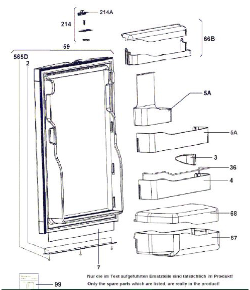 RM7405L DOOR 