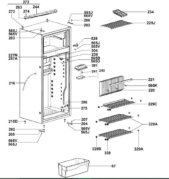 RM7605L CABINET 
