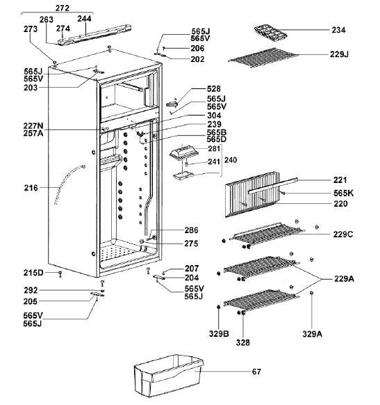 RM7651L CABINET 