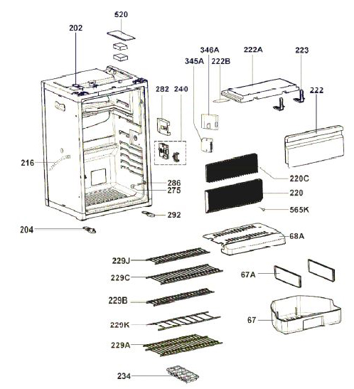 RM8555 CABINET