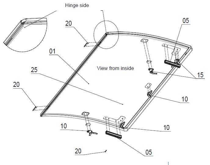 SKYVIEW GLAZING LEVER TYPE