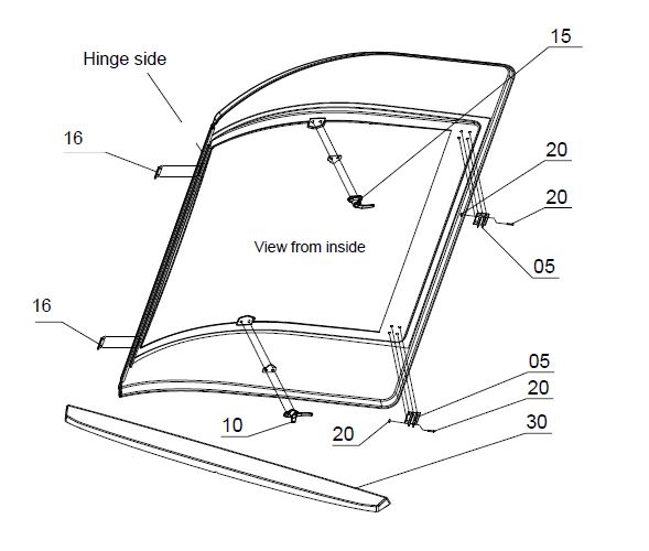 SKYVIEW GLAZING SPINDLE TYPE